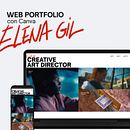 Portfolio Web professionnel avec Canva. Un projet de UX / UI, Webdesign , et Design graphique de cristinacalima - 21.04.2025
