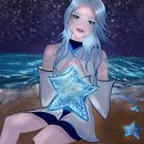 Estrelas azuis. Ilustração digital, Desenho, e Desenho digital projeto de Ashi H - 21.04.2025