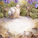 Cute Little Snail. Watercolor Illustration. Un proyecto de Ilustración tradicional, Bellas Artes, Dibujo, Pintura a la acuarela, Creatividad e Ilustración infantil de Nataliia Lukashchuk - 22.04.2025