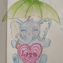 Ele-Plant Hug. Drawing project by monicamandikova - 04.22.2025