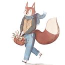 Fox in watercolor . Ilustrație tradițională, Pictură în acuarelă, Pictura & Ilustrație pentru copii de Giulia D'Andrea - 04.22.2025