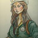 Dama del tiempo . Un proyecto de Diseño de personajes, Dibujo, Ilustración tradicional y Dibujo a lápiz de Diddier Alejandro Novelo Padilla - 23.04.2025