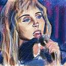 Miley Cyrus. Un projet de Illustration numérique, Dessin, Design graphique, Beaux Arts, Peinture, Réseaux sociaux , et Dessin numérique de Rica Maceren - 25.04.2025