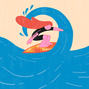 Surfer Ein Projekt aus dem Bereich 2-D-Animation, Animation, Digitale Illustration, Traditionelle Illustration, Motion Graphics und Animierte Illustration von Dominika Byczkowska - 25.04.2025