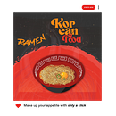 Korean food. Design de informação, Stor, telling, UX / UI, Ilustração digital, e Design gráfico projeto de paulaquintero48 - 29.04.2025