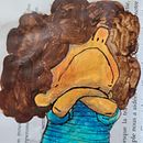 Cahier de croquis à partir d'un vieux roman. Un projet de Artisanat, Reliure, DIY et Illustration traditionnelle de Caroline Therrien - 01.05.2025