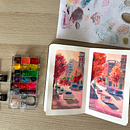 Inspired by Spring, Guided by Gouache. Gouache Painting, Traditional illustration, and Painting project by Darlee Urbiztondo - 05.04.2025