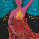 XI ~ La Forza. Digital Illustration, Drawing & Ink Illustration project by Sara Franci - 05.07.2025