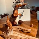 Airedale Terrier in the Field: Sculpture. Sketching, 3D Design, Web Design, Naturalistic Illustration, Ceramics, and Sculpture project by Andrew Alspach - 05.09.2025