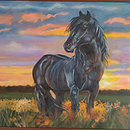 Serie de pinturas - Caballos. Un proyecto de Pintura al óleo de sefaemilia - 10.05.2025