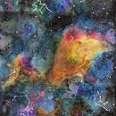 MI GALAXIA . Projekt z dziedziny  Sztuki piękne,  Malarstwo, Trad, c, jna ilustracja i Malowanie akwarelą użytkownika Sandra Sanchez - 10.05.2025