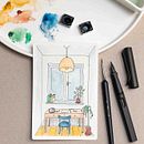 A Space for Creating. Un proyecto de Dibujo, Dibujo a lápiz, Ilustración tradicional y Sketchbook de Iwona Kiejno - 10.05.2025
