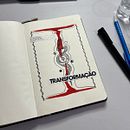 Rubedo: metamorphosis - Brun Della Ein Projekt aus dem Bereich Zeichnung, H, Lettering, Lettering, Traditionelle Illustration, H, werk, Business, Kreativität, DIY, Bildende Künste, Management, Produktivität, Achtsamkeit, Sketchbook und Skizzenentwurf von Bruna Della Torre da Silva - 11.05.2025