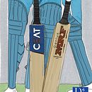 Cricket Bats . Un projet de Dessin, Illustration traditionnelle, Illustration à l'encre, Carnet de croquis , et Esquisse  de Deval Kadakia - 13.05.2025