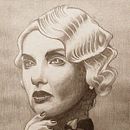 WOMAN PORTRAIT. Fine Arts, Drawing, Pencil Drawing, Traditional illustration, Portrait Drawing, Realistic Drawing, Artistic Drawing, Sketching, and Figure Drawing project by David Roi Corral Naveira - 05.13.2025