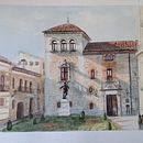 REP. ARQUITECTÓNICA EN ACUARELA. Un progetto di Bozzetti, Disegno, Illustrazione tradizionale, Illustrazione architettonica, Pittura ad acquerello e Sketchbook di palomoreno - 13.05.2025