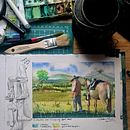 "Sometimes I Get Wifi Up Here!". Un projet de Illustration traditionnelle, Illustration architecturale, Aquarelle , et Carnet de croquis de patricia_o - 15.05.2025