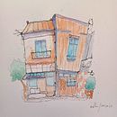 Architecture House Ein Projekt aus dem Bereich Architektonische Illustration, Zeichnung, Sketchbook, Skizzenentwurf und Aquarellmalerei von Christine Lhuillery - 15.05.2025