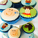 Fondant en cupcakes con temática Toy Story. Baking project by Luciole Arenas - 05.19.2025