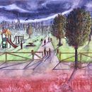 El parque. Un progetto di Belle arti, Pittura e Pittura ad acquerello di José Berjano Gil - 23.05.2025