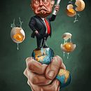 A Trump World. Un proyecto de Ilustración digital, Diseño de personajes y Dibujo digital de Rob Snow - 23.05.2025