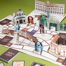 EL MADRID DE LOS LIBROS- Libro-juego pop-up. Traditional illustration, Arts, Crafts, Drawing, Graphic Design, Fine Arts, DIY, Design, Character Design, Marketing, Narrative, Stor, telling, Creativit, Writing, Editorial Design, and Creative Writing project by Silvia Hijano Coullaut - 05.24.2025