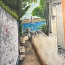 Día de verano en Atenas. Un proyecto de Ilustración naturalista				, Pintura, Bocetado, Pintura a la acuarela y Bellas Artes de Beatriz Valenzuela - 24.05.2025