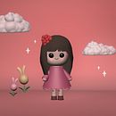 Mademoiselle framboise - Kawaii 3D. Projekt z dziedziny  Modelowanie 3D, Projektowanie postaci, Ilustracja c, frowa, Trad, c, jna ilustracja i Manga użytkownika Costisella Anne - 24.05.2025