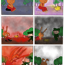 El conejo soñador . Artes plásticas, Pintura em aquarela, Ilustração tradicional, Pintura, Ilustração infantil, Narrativa, e Teoria da cor projeto de melileon626 - 25.05.2025