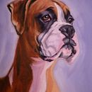 Retrato de Mascota. Een project van  Beeldende kunst, Naturalistische illustratie,  Olieverfschilderij y Schilderij van mmelij - 26.05.2025