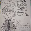 ¡88 millas por hora!. Desenho, Design de personagens e Ilustração tradicional projeto de Cristian Camejo - 27.05.2025