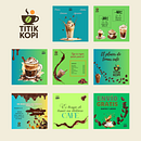 Titik Kopi. Un progetto di Br, ing, Br, identit, Teoria del colore, Design, Gestione progetti di design, Design digitale, Design editoriale, Graphic design, Design di loghi, Tipografia e Design tipografico di Khaesy Villafuerte - 28.05.2025