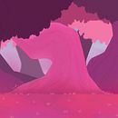 the mythical forest of avellair (an atmospheric scene). Un progetto di Illustrazione digitale, Illustrazione botanica, Disegno digitale e Arte concettuale di christian dove nicole - 28.05.2025