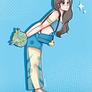 Flowers and Ducks Ein Projekt aus dem Bereich Design von Figuren, Digitale Zeichnung, Digitale Illustration, Traditionelle Illustration und Manga von nathy_barriga - 29.05.2025