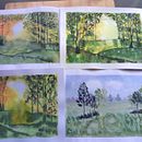 Backlit dark forest. Un progetto di Pittura e Pittura ad acquerello di Viorica Juncan - 30.05.2025