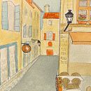 Street scene in Arles. Un progetto di Bozzetti, Disegno, Illustrazione tradizionale, Illustrazione architettonica, Pittura ad acquerello e Sketchbook di Charlotte Wenninger - 31.05.2025