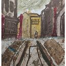 Urban street. Architectural Illustration, Watercolor Painting, and Painting project by vinitp8 - 05.31.2025