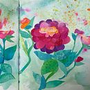 garden to beach. Sketching, Creativit, Drawing, Traditional illustration, Watercolor Painting, and Sketchbook project by Kerrie Kennedy - 05.31.2025