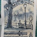 Three Sketches in Raro's Style. Un projet de Dessin, Illustration à l'encre, Peinture, Carnet de croquis, Esquisse  , et Aquarelle de patricia_o - 02.06.2025