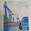 Ciudad de aire. Un proyecto de Dibujo e Ilustración tradicional de Rebeca Mancilla Pérez de Blanco - 03.06.2025