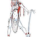Guerrera alienígena . Un projet de B, e dessinée, Créativité, Dessin, Dessin numérique, Manga, Conception de personnages et Illustration traditionnelle de AnHedonia Arts - 04.06.2025