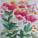 zinnias. Botanical Illustration, Traditional illustration, Painting, and Watercolor Painting project by Kerrie Kennedy - 06.05.2025