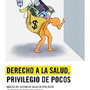 Portada de Perú: Derecho a la salud, privilegio de pocos. Un progetto di Graphic design, Rilegatura, Illustrazione digitale, Disegno, Design, Creatività, Design digitale, Design editoriale e Sketchbook di Adriana Angulo Blas - 05.06.2025
