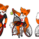 ONPara Mascot Design- Flex the Fox!. Ilustração digital, Design, Design gráfico, Design de personagens, Marketing, Br, ing e Identidade, Redes sociais, Marketing digital, Desenho digital, Design digital, Publicidade, e Estratégia de marca projeto de Nina Hepplewhite - 07.06.2025
