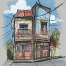 Expressive Architectural Sketching with Colored Markers Expressive Architectural Sketching with Colored Markers. Een project van  Architecturale illustratie,  Tekening,  Illustratie met inkt, Sketchbook y  Schetsen van karolina1123 - 08.06.2025