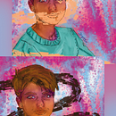 Chica de cabello corto (Practica). Un progetto di Illustrazione digitale, Disegno e Design di Andrea Guardado - 10.06.2025