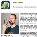 Texto de About . Un proyecto de Comunicación, Cop, writing, Escritura y Redacción de contenidos		 de adriansadu - 11.06.2025