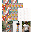 Leaves and Colours. Design, Design de moda, e Pattern Design projeto de Georgina Vallat - 15.06.2025
