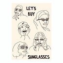 Let's buy sunglasses . % Trinidad Vera tarafından hazırlanan Yaratıcılık, Çizim, Kalem Çizimi, Ve Eskiz defteri projesi - 06.17.2025