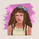 arcane autoportrait . Un proyecto de Ilustración digital, Dibujo y Diseño de personajes de julia créac'h - 18.06.2025